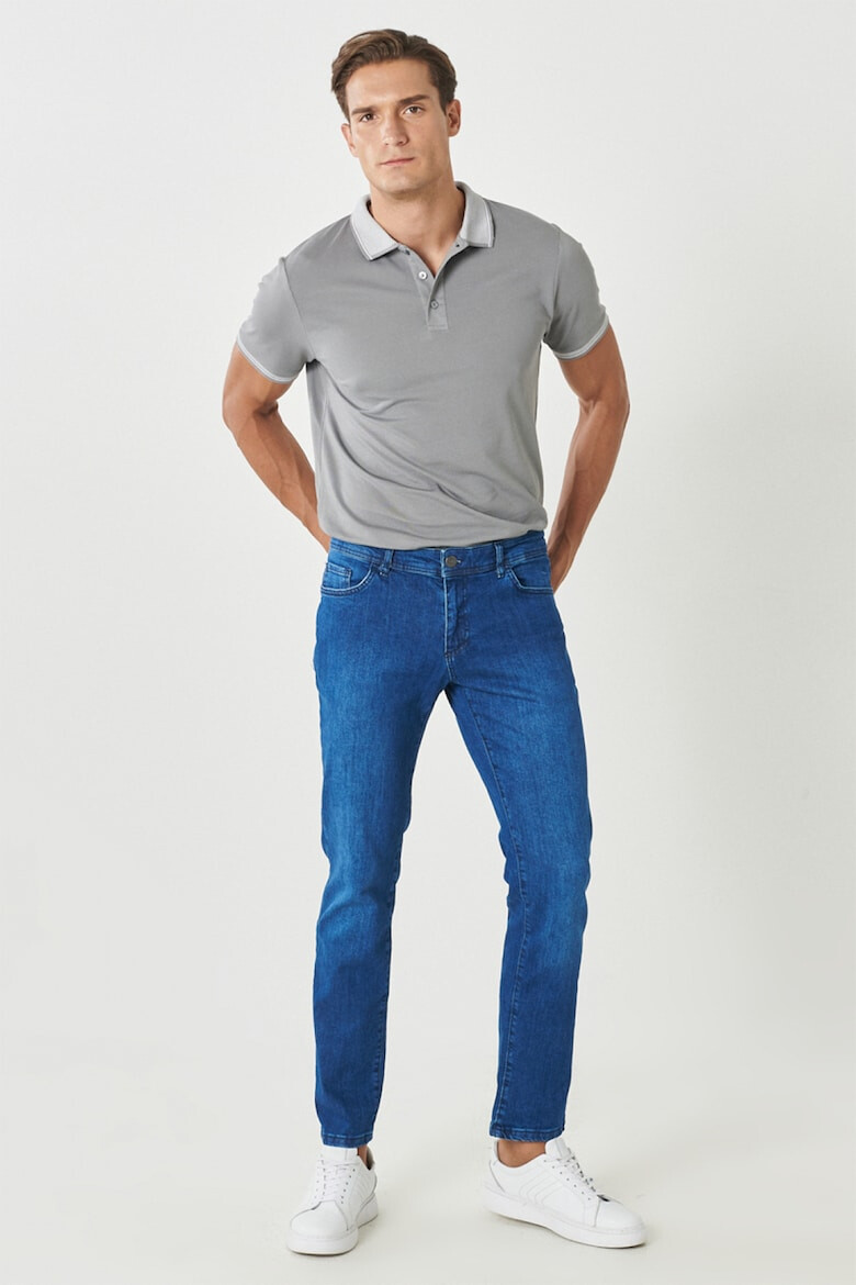 AC&Co Blugi slim fit cu aspect decolorat - Pled.ro