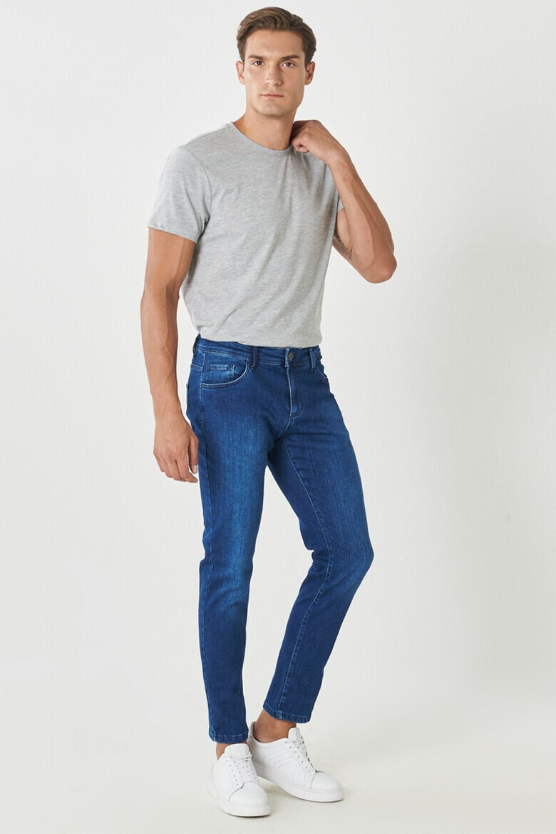 AC&Co Blugi slim fit cu aspect decolorat - Pled.ro