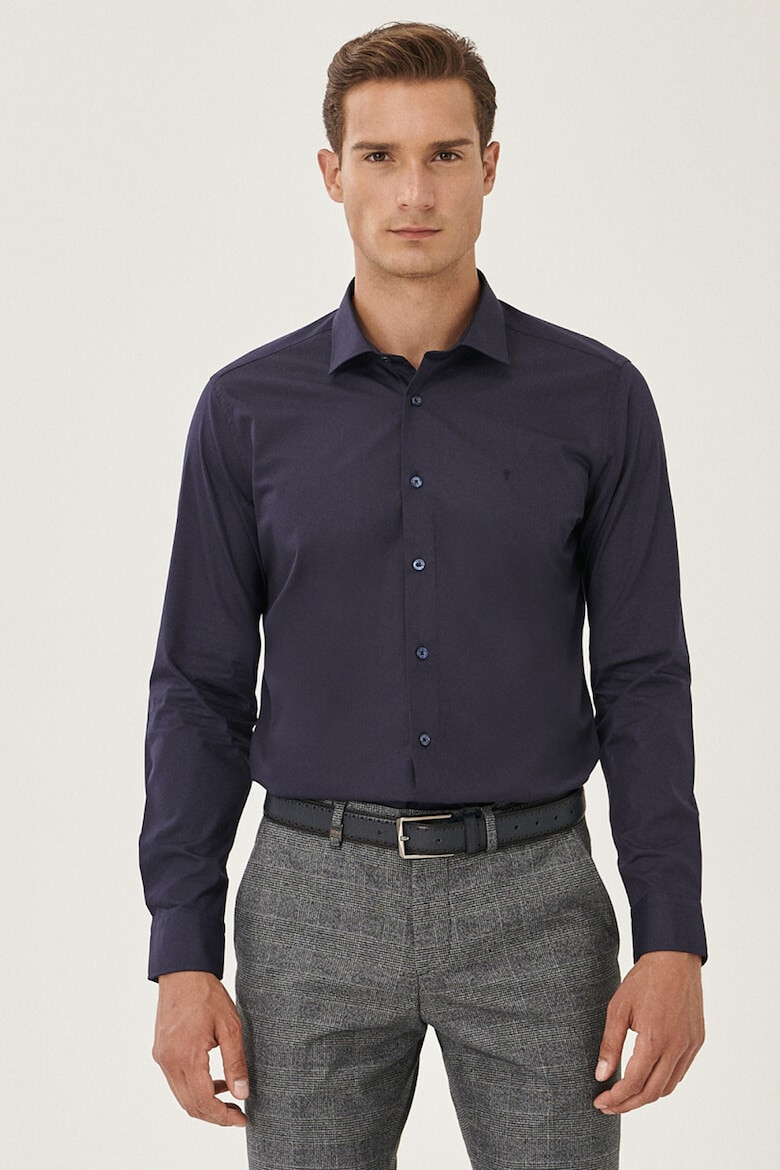 AC&Co Camasa slim fit cu guler ascutit - Pled.ro