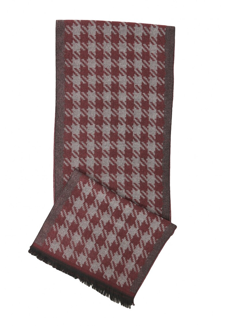 AC&Co Fular cu model houndstooth supradimensionat - Pled.ro