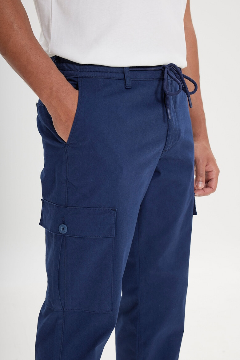 AC&Co Pantaloni cargo din amestec de bumbac cu snur in talie - Pled.ro