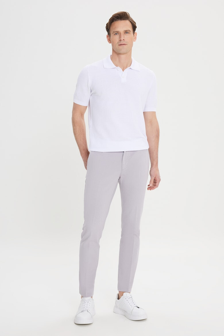 AC&Co Pantaloni chino din amestec de bumbac cu buzunare - Pled.ro