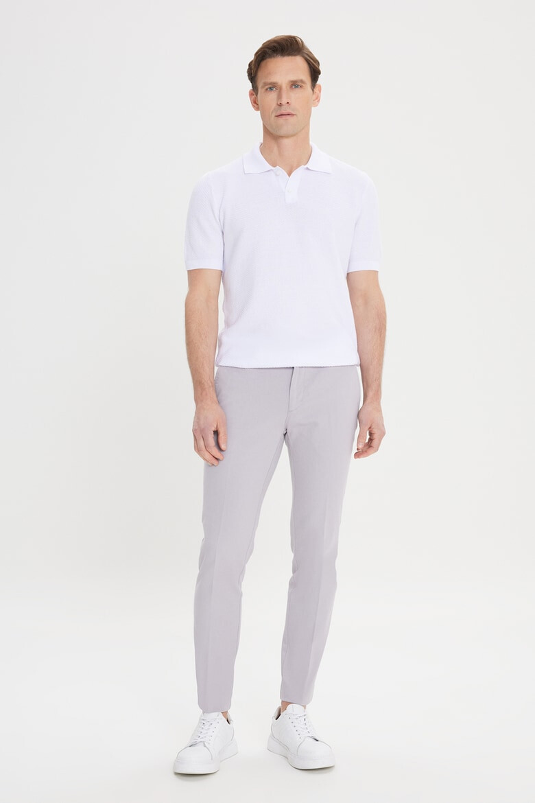 AC&Co Pantaloni chino din amestec de bumbac cu buzunare - Pled.ro