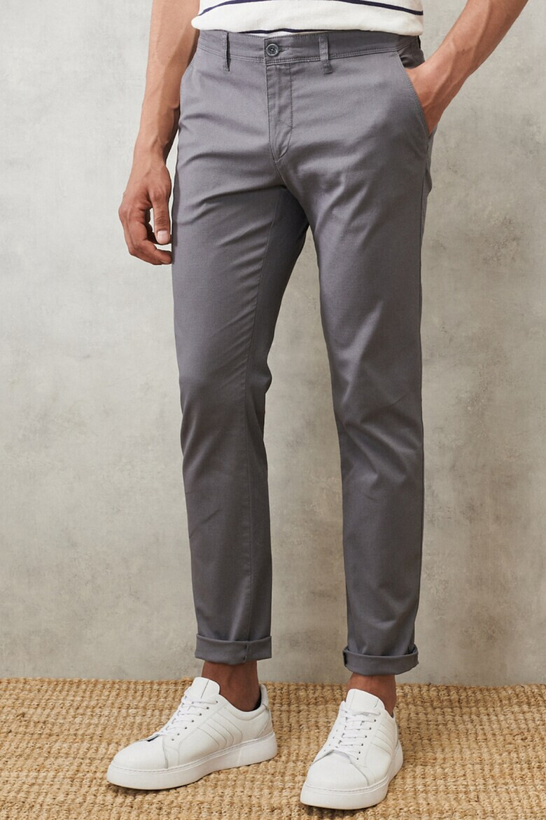 AC&Co Pantaloni chino slim fit cu talie medie - Pled.ro