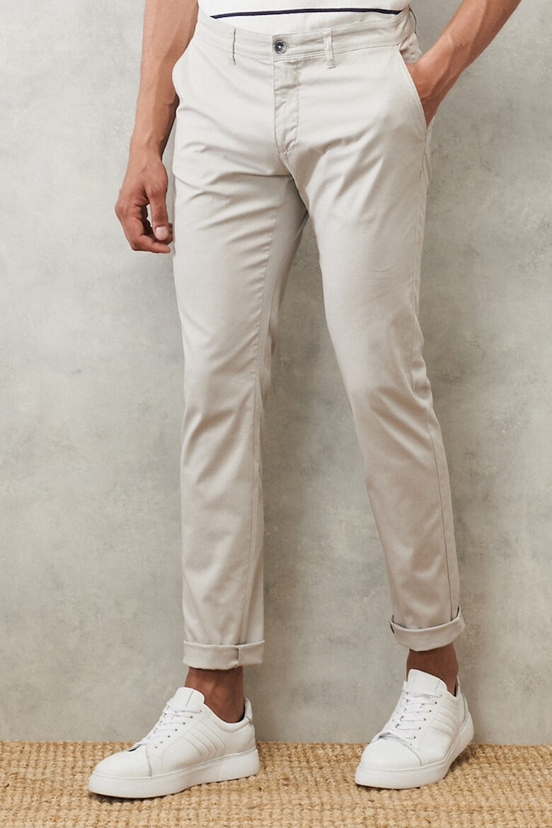 AC&Co Pantaloni chino slim fit cu talie medie - Pled.ro