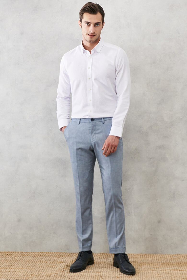 AC&Co Pantaloni chino slim fit cu talie elastica - Pled.ro