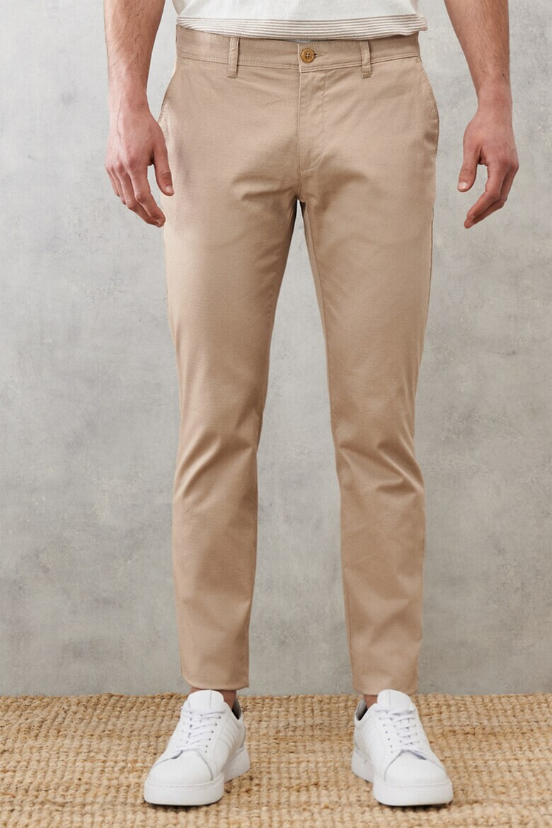 AC&Co Pantaloni chino slim fit cu talie medie - Pled.ro