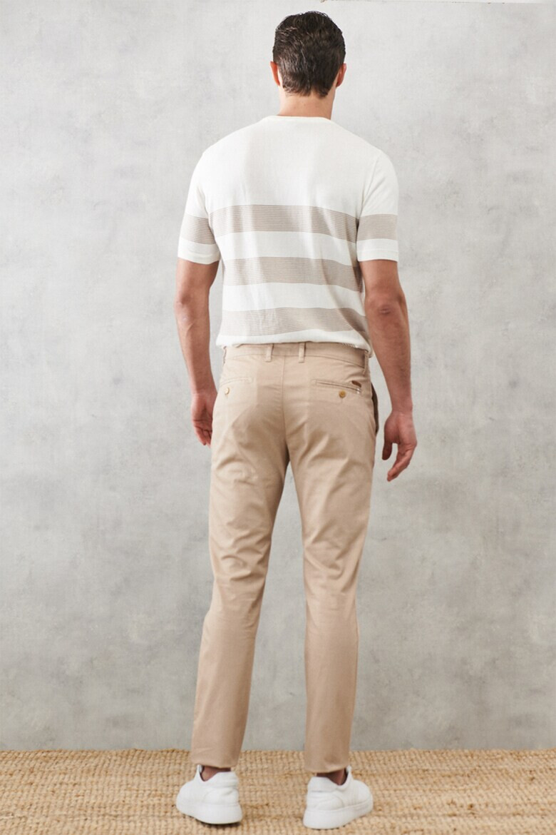 AC&Co Pantaloni chino slim fit cu talie medie - Pled.ro