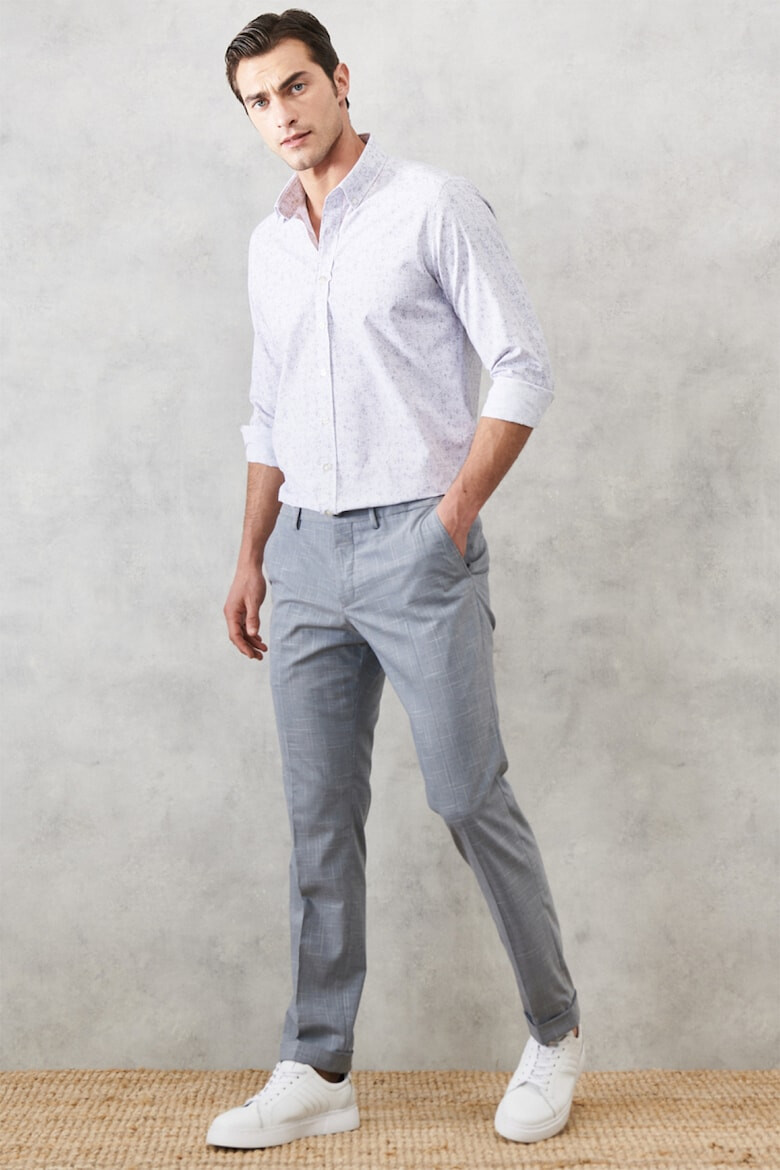 AC&Co Pantaloni slim fit cu pensa - Pled.ro