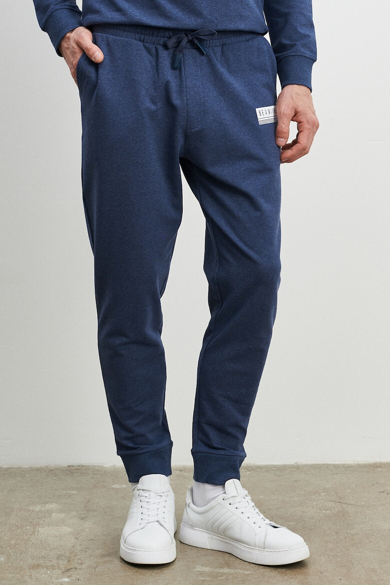 AC&Co Pantaloni sport din amestec de bumbac cu snururi de ajustare - Pled.ro