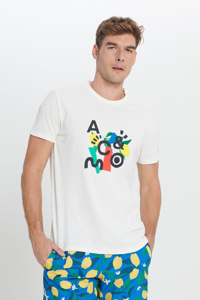 AC&Co Tricou din bumbac cu imprimeu - Pled.ro