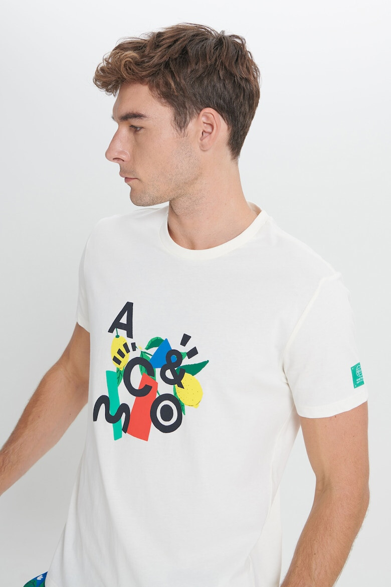 AC&Co Tricou din bumbac cu imprimeu - Pled.ro