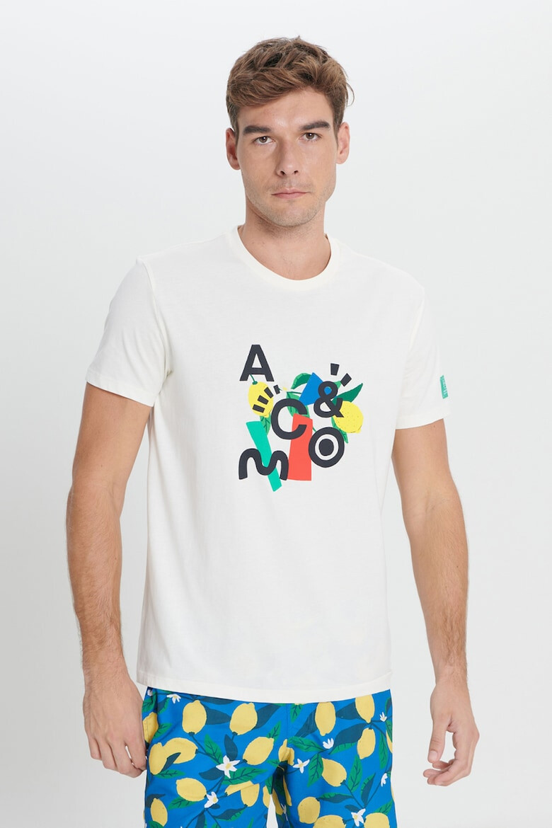 AC&Co Tricou din bumbac cu imprimeu - Pled.ro