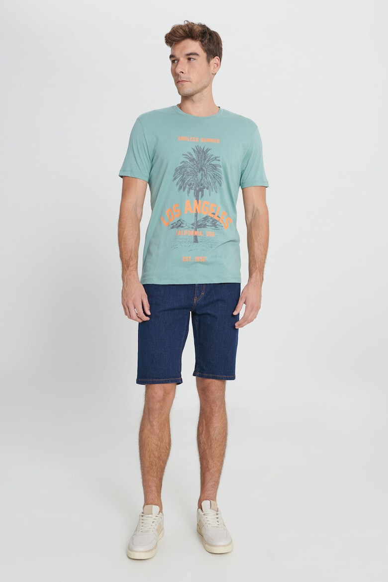 AC&Co Tricou din bumbac cu imprimeu tropical - Pled.ro