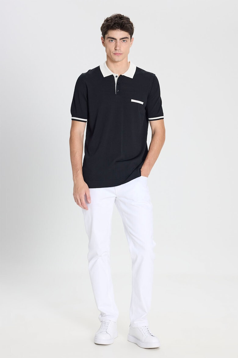 AC&Co Tricou polo cu detalii contrastante - Pled.ro