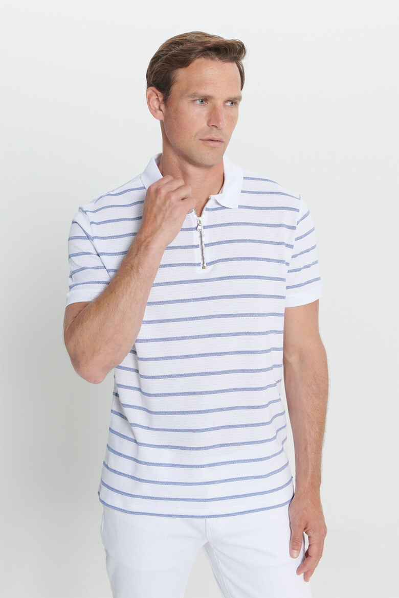 AC&Co Tricou polo cu dungi - Pled.ro