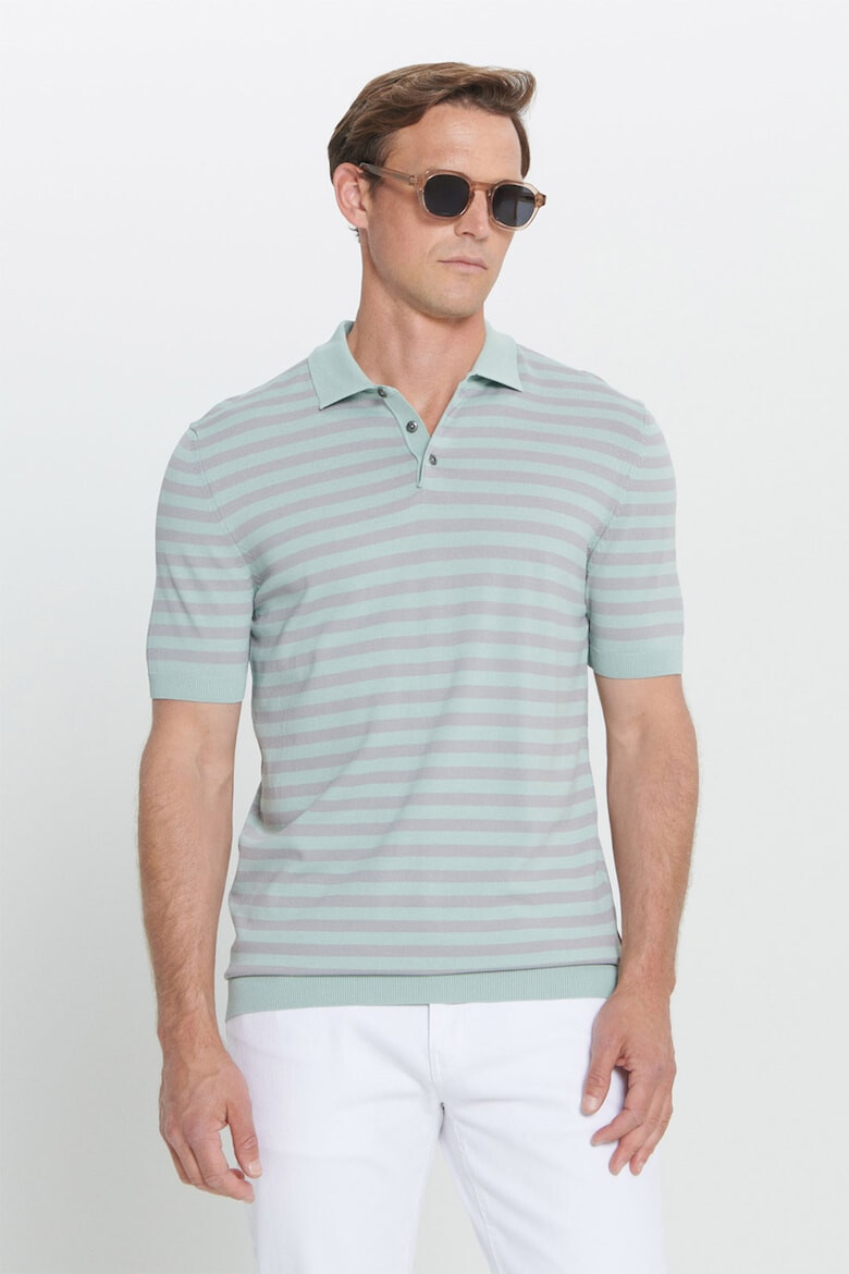 AC&Co Tricou polo cu model in dungi - Pled.ro