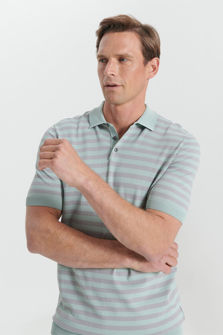 AC&Co Tricou polo cu model in dungi - Pled.ro