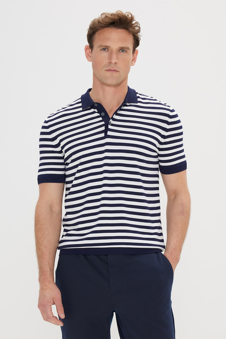 AC&Co Tricou polo cu model in dungi - Pled.ro