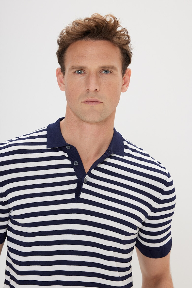 AC&Co Tricou polo cu model in dungi - Pled.ro