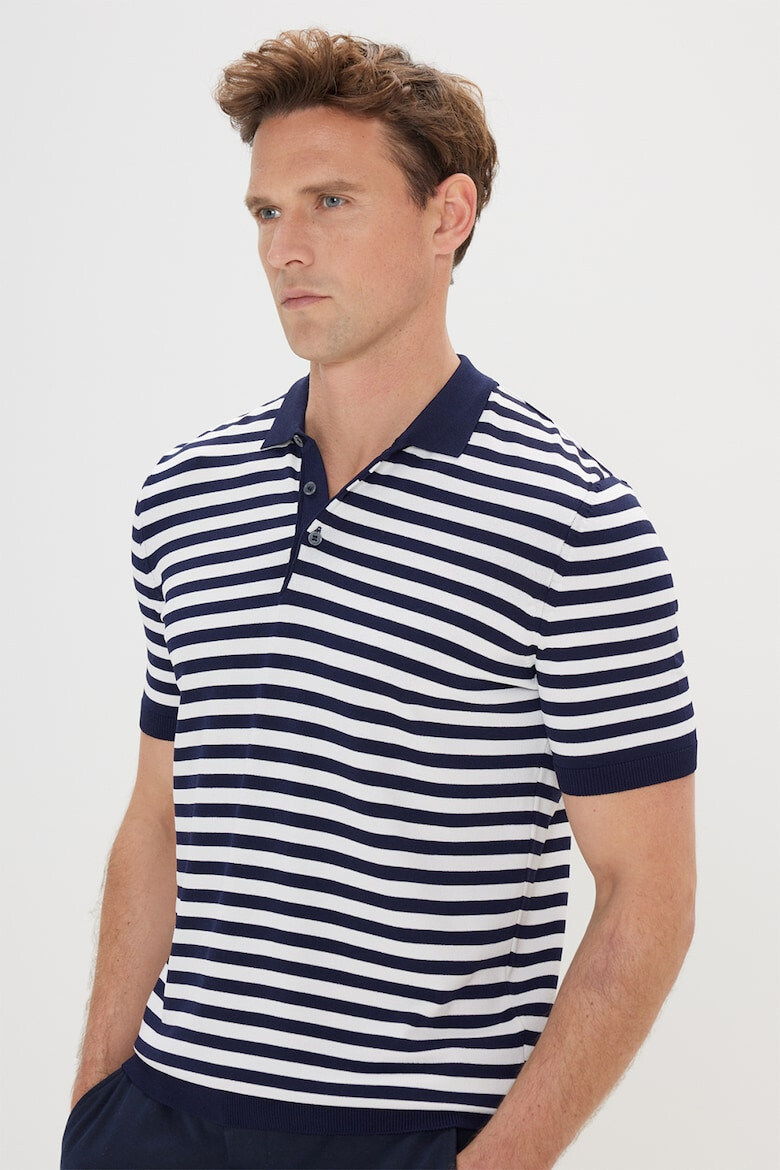 AC&Co Tricou polo cu model in dungi - Pled.ro