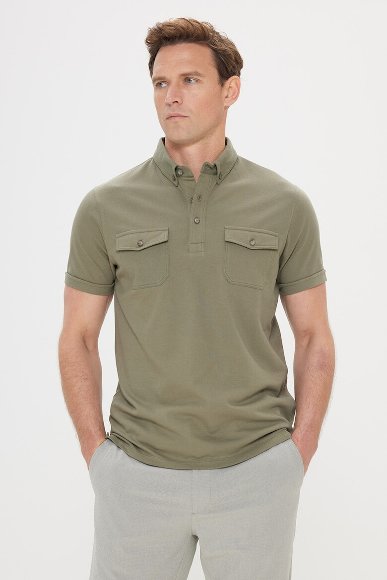 AC&Co Tricou polo de bumbac - Pled.ro