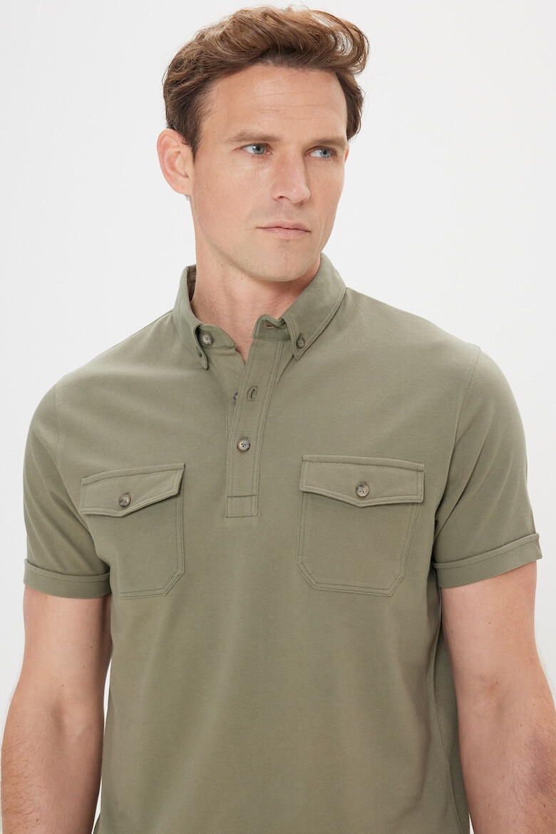 AC&Co Tricou polo de bumbac - Pled.ro