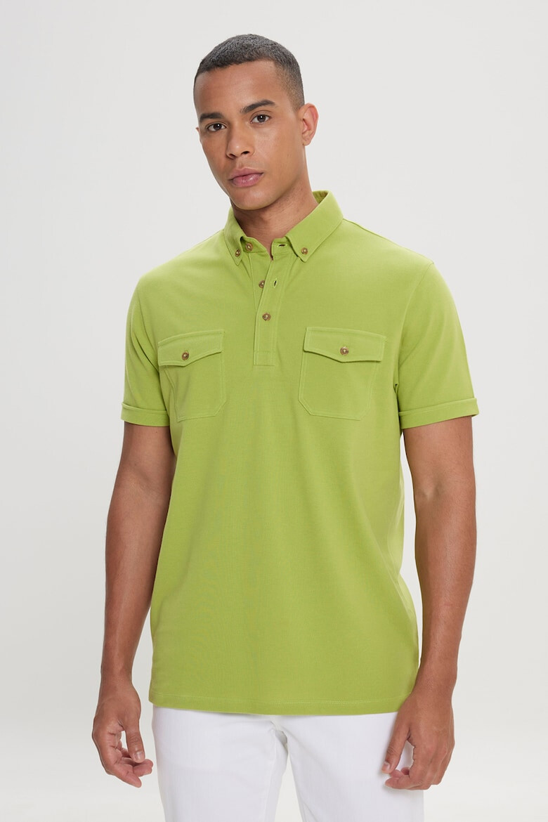 AC&Co Tricou polo de bumbac - Pled.ro