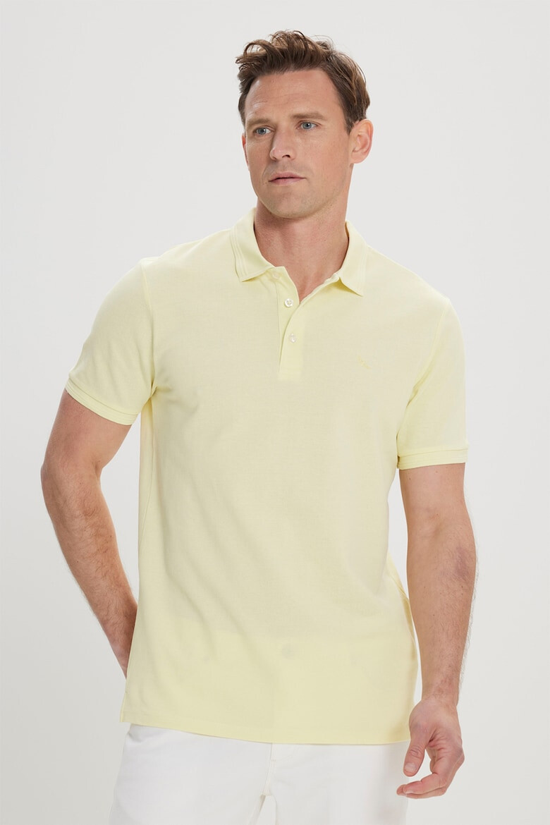 AC&Co Tricou polo de bumbac - Pled.ro