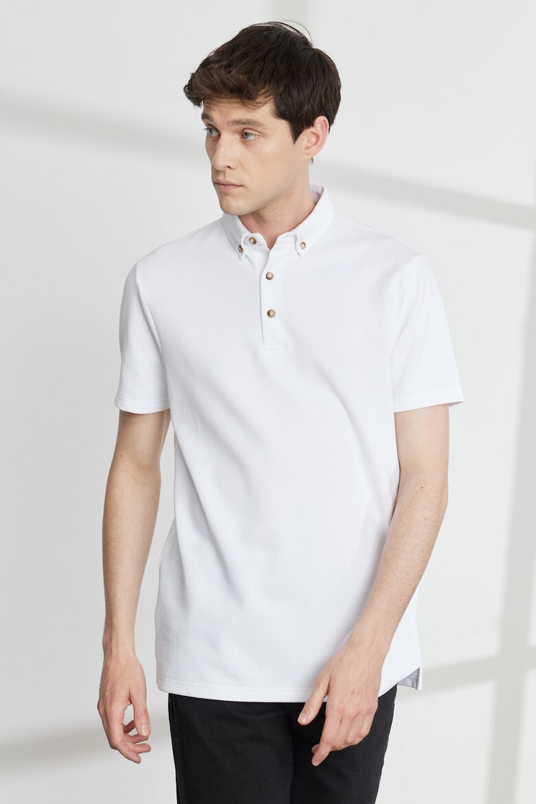 AC&Co Tricou polo din amestec de bumbac - Pled.ro