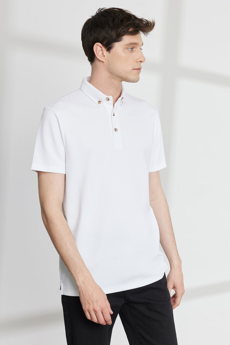 AC&Co Tricou polo din amestec de bumbac - Pled.ro