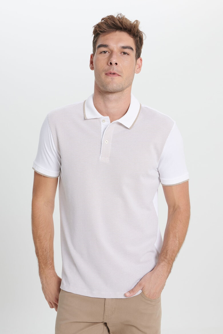 AC&Co Tricou polo din amestec de modal - Pled.ro