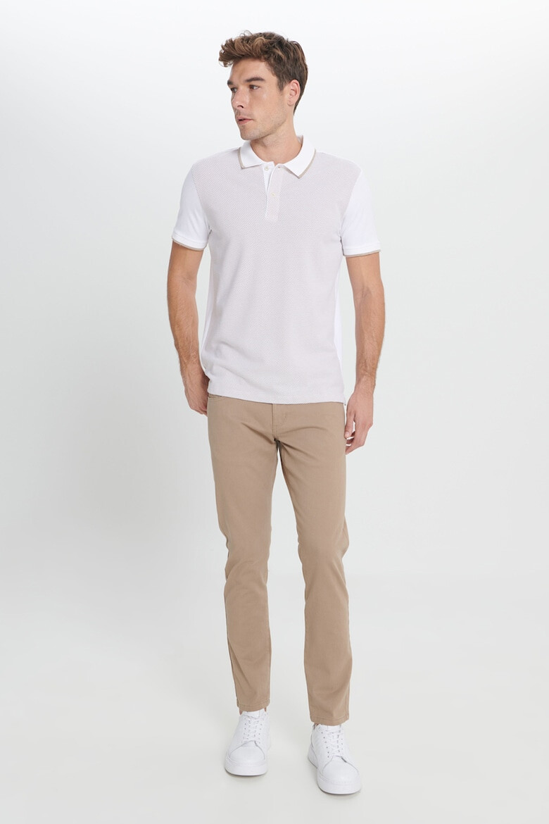 AC&Co Tricou polo din amestec de modal - Pled.ro