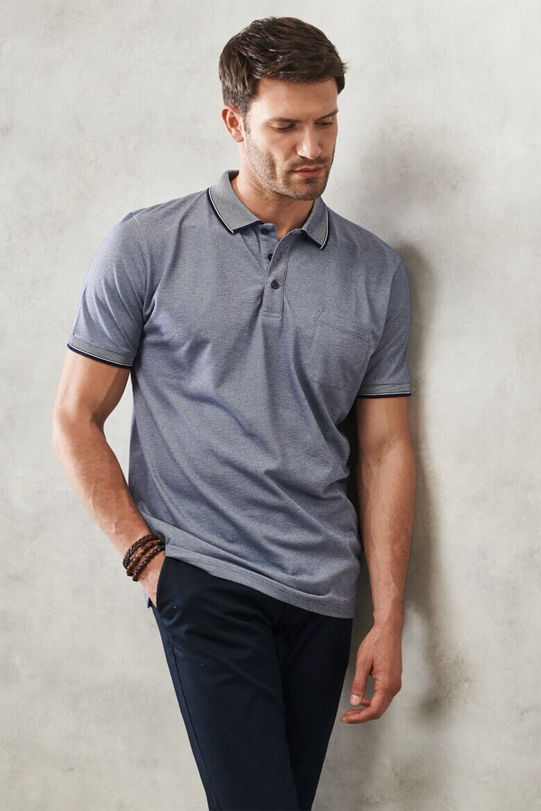 AC&Co Tricou polo regular fit cu buzunar pe piept - Pled.ro