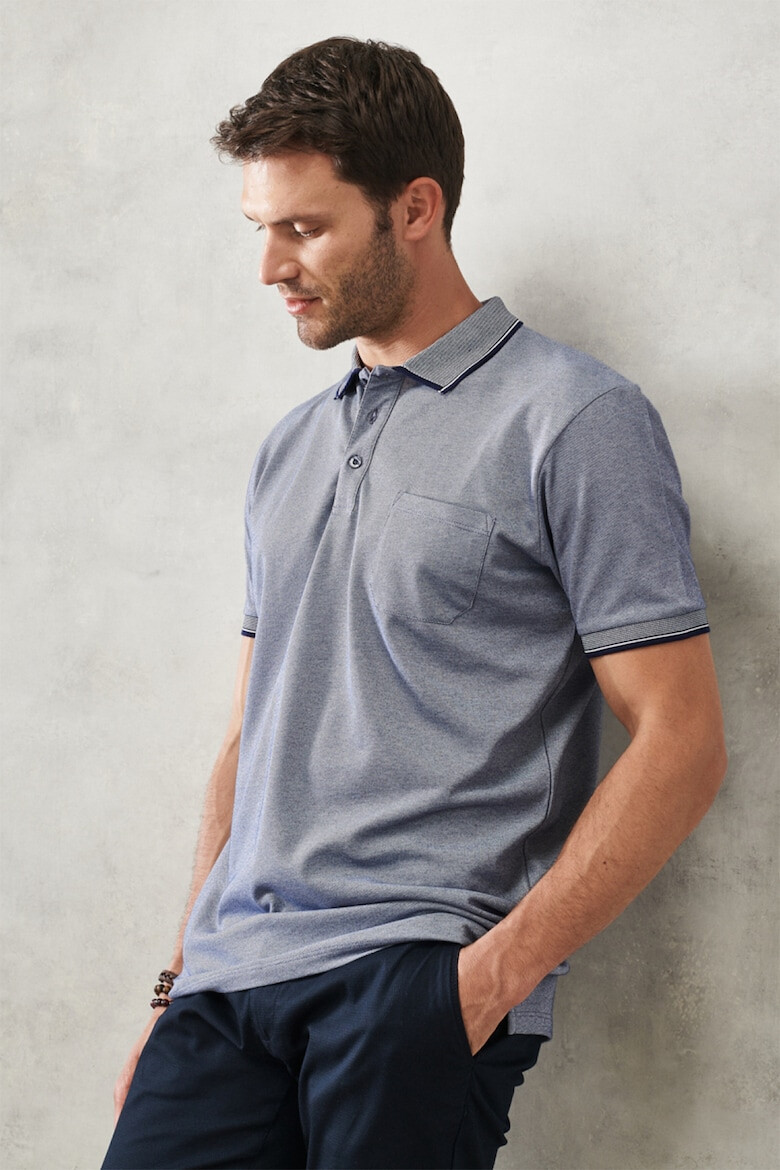 AC&Co Tricou polo regular fit cu buzunar pe piept - Pled.ro