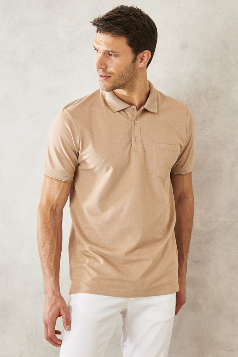 AC&Co Tricou polo regular fit cu buzunar pe piept - Pled.ro