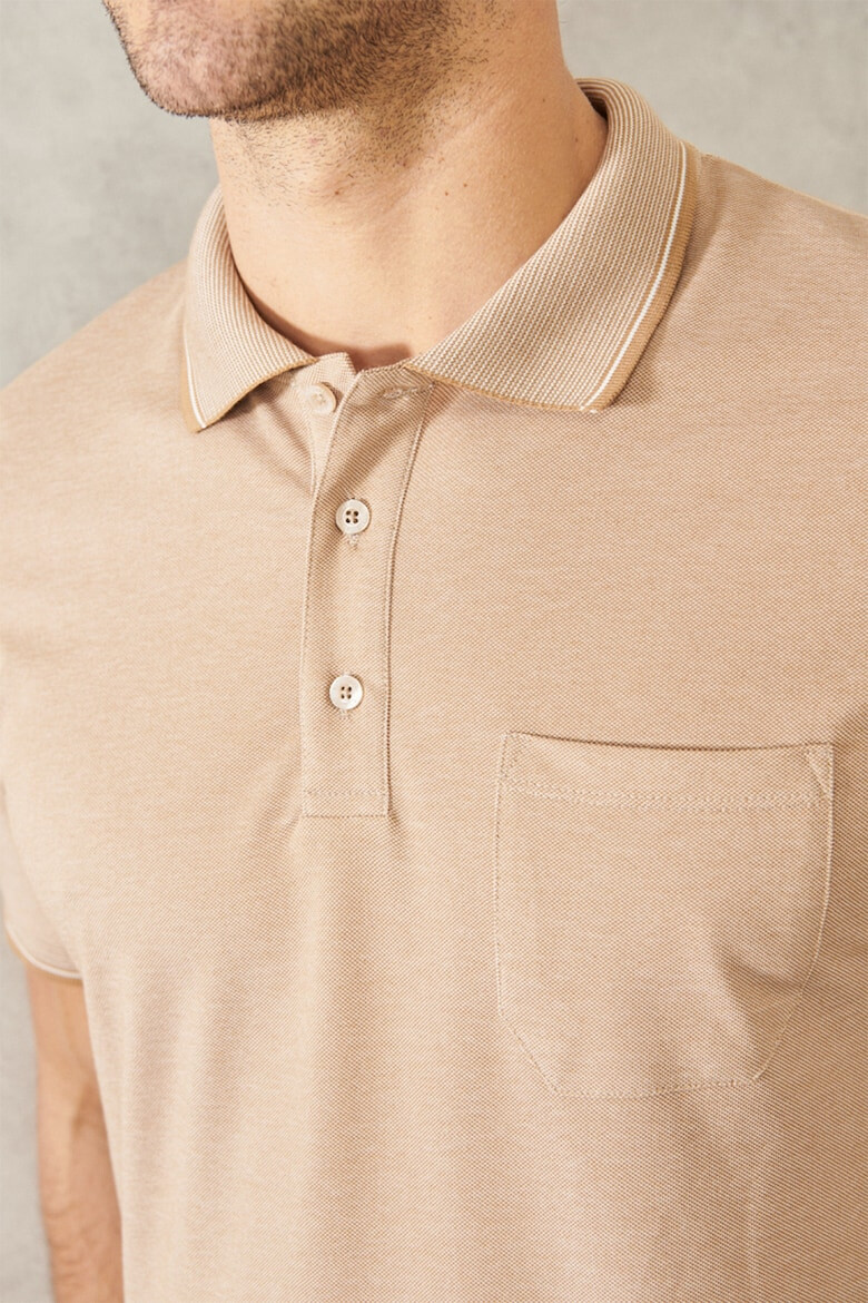 AC&Co Tricou polo regular fit cu buzunar pe piept - Pled.ro