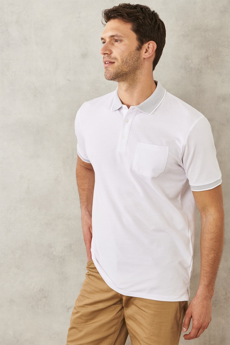 AC&Co Tricou polo regular fit cu buzunar pe piept - Pled.ro