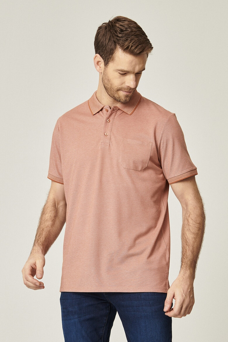 AC&Co Tricou polo regular fit cu buzunar pe piept - Pled.ro