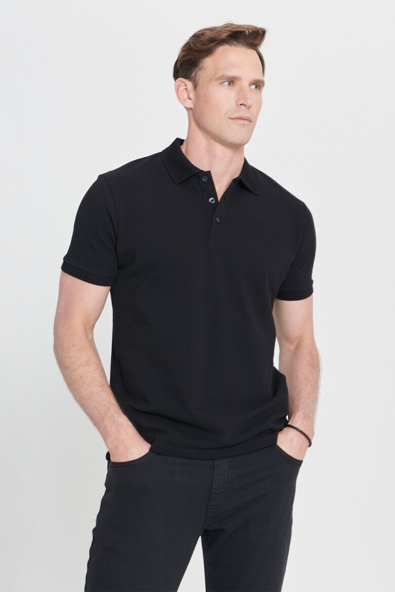 AC&Co Tricou polo slim fit de bumbac - Pled.ro