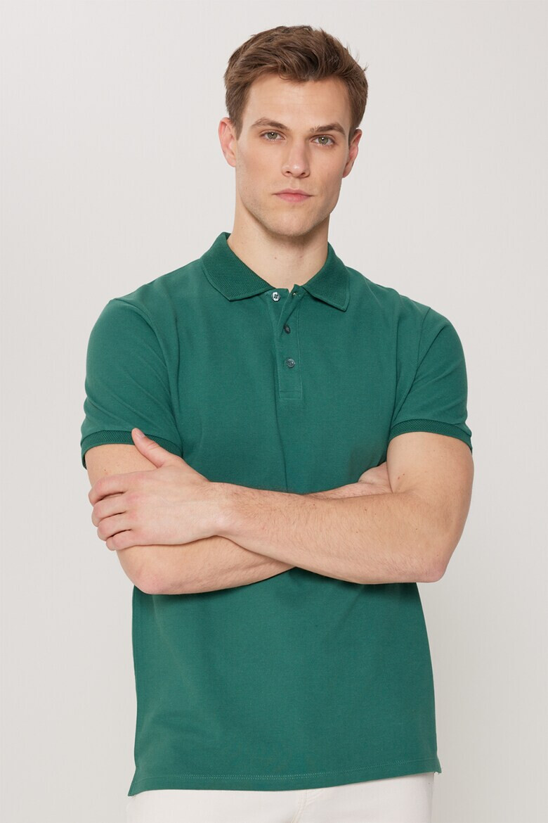 AC&Co Tricou polo slim fit de bumbac - Pled.ro