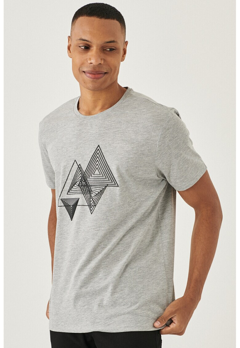 AC&Co Tricou slim fit cu imprimeu geometric - Pled.ro