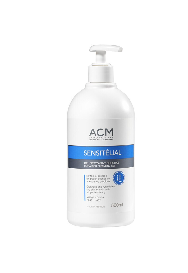 ACM Laboratoire Dermatologique Gel de curatare relipidant ACM Sensitelial pentru pielea uscata si cu tendita atopica 500 ml - Pled.ro