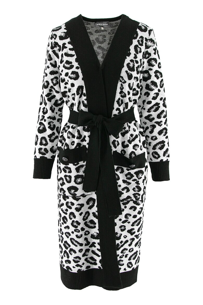 Acob à porter Cardigan lung cu animal print - Pled.ro