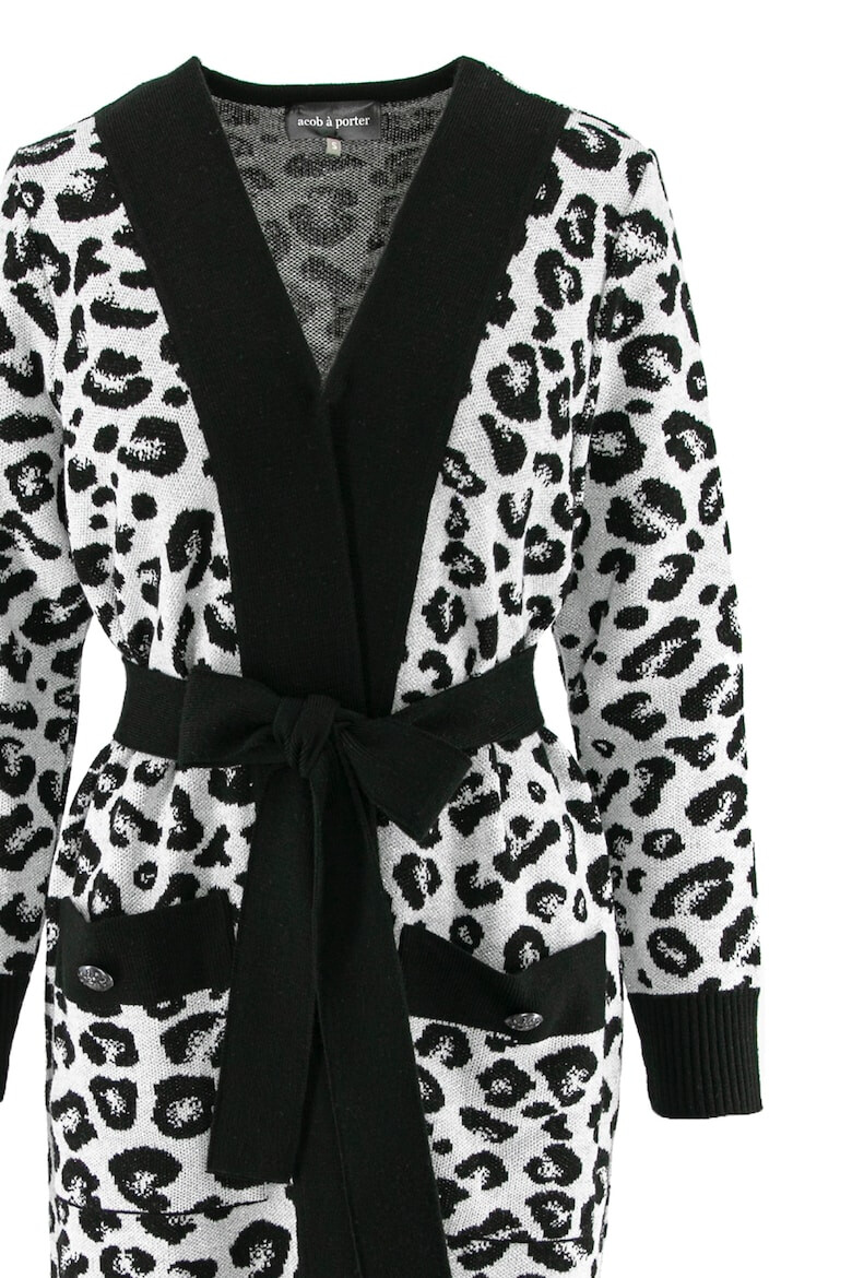 Acob à porter Cardigan lung cu animal print - Pled.ro