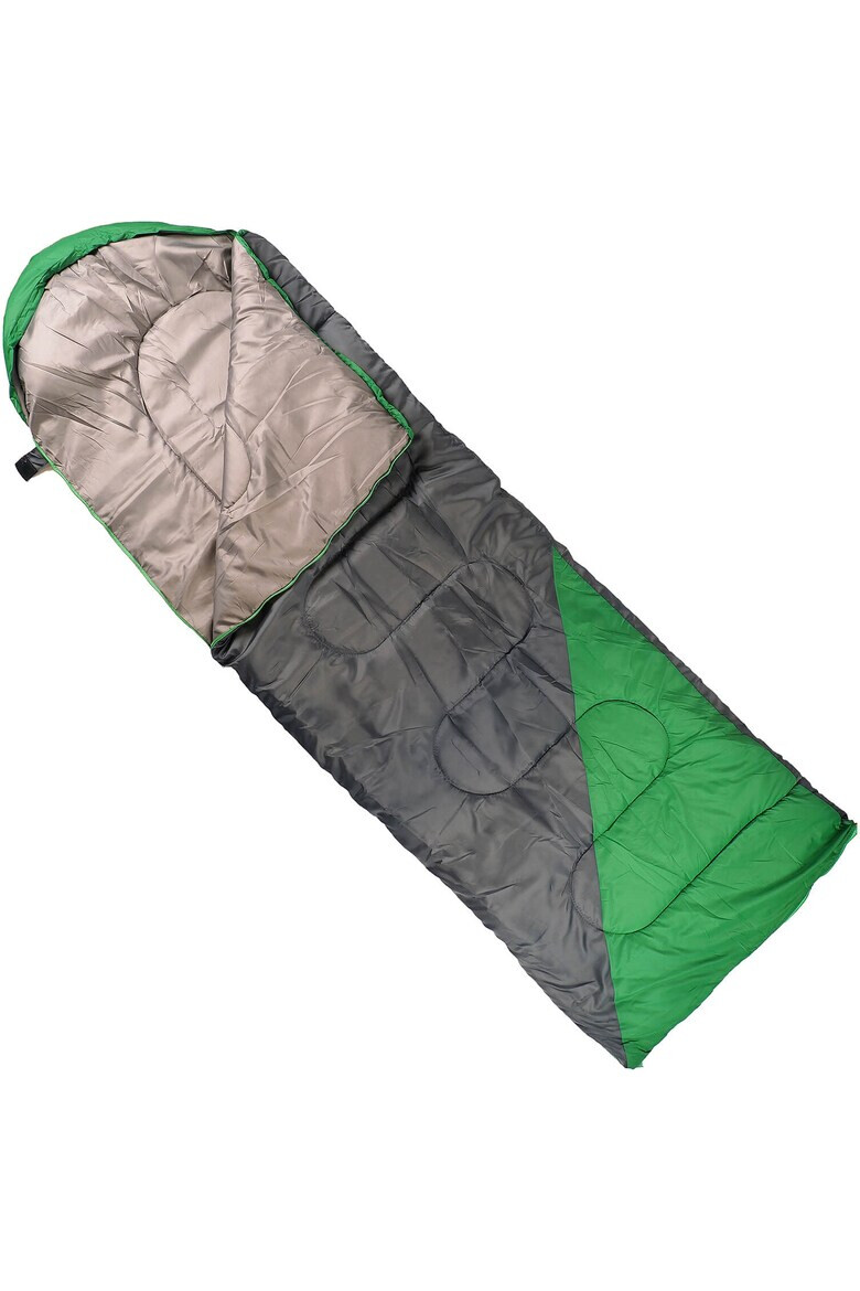 ActionOne Sac de dormit impermeabil Action One Verde/Gri (190+30) x 75 cm - Pled.ro