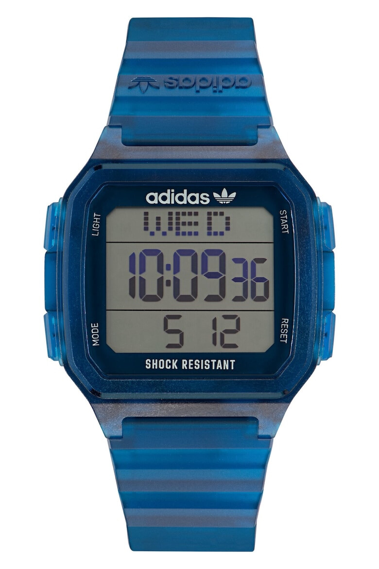 adidas Ceas barbatesc DIGITAL ONE GMT albastru curea din rasina rezistenta la apa 5 ATM - Pled.ro