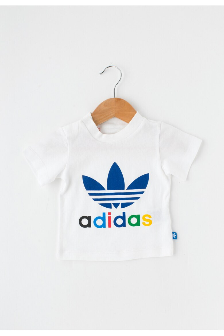 adidas Originals Tricou alb cu imprimeu logo - Pled.ro