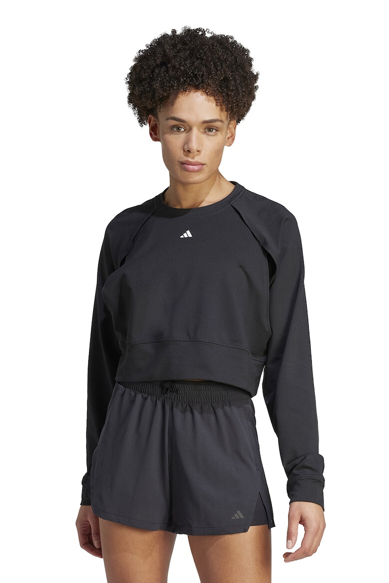 adidas Performance Bluza crop cu decupaje pentru fitness Power Cover Up - Pled.ro