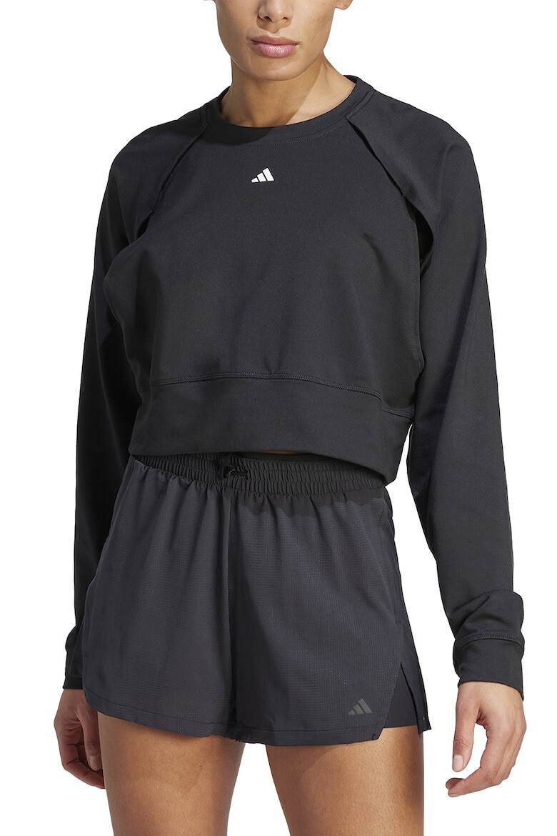 adidas Performance Bluza crop cu decupaje pentru fitness Power Cover Up - Pled.ro